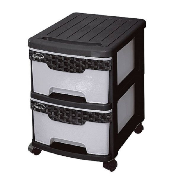 فایل کشویی ناصر پلاستیک مدل 2 طبقه